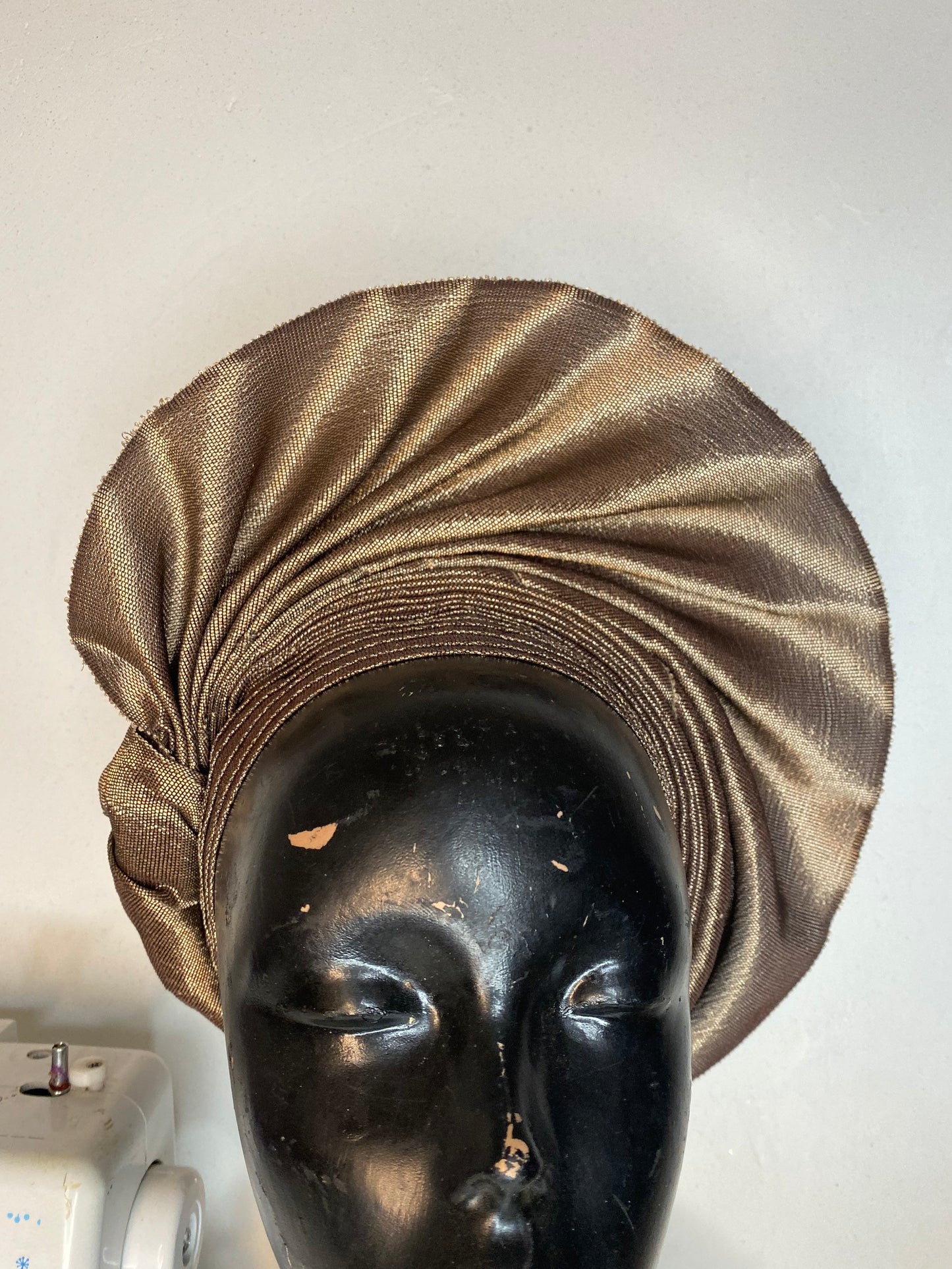 Two tone ready to wear african gele headgear - Dimaz