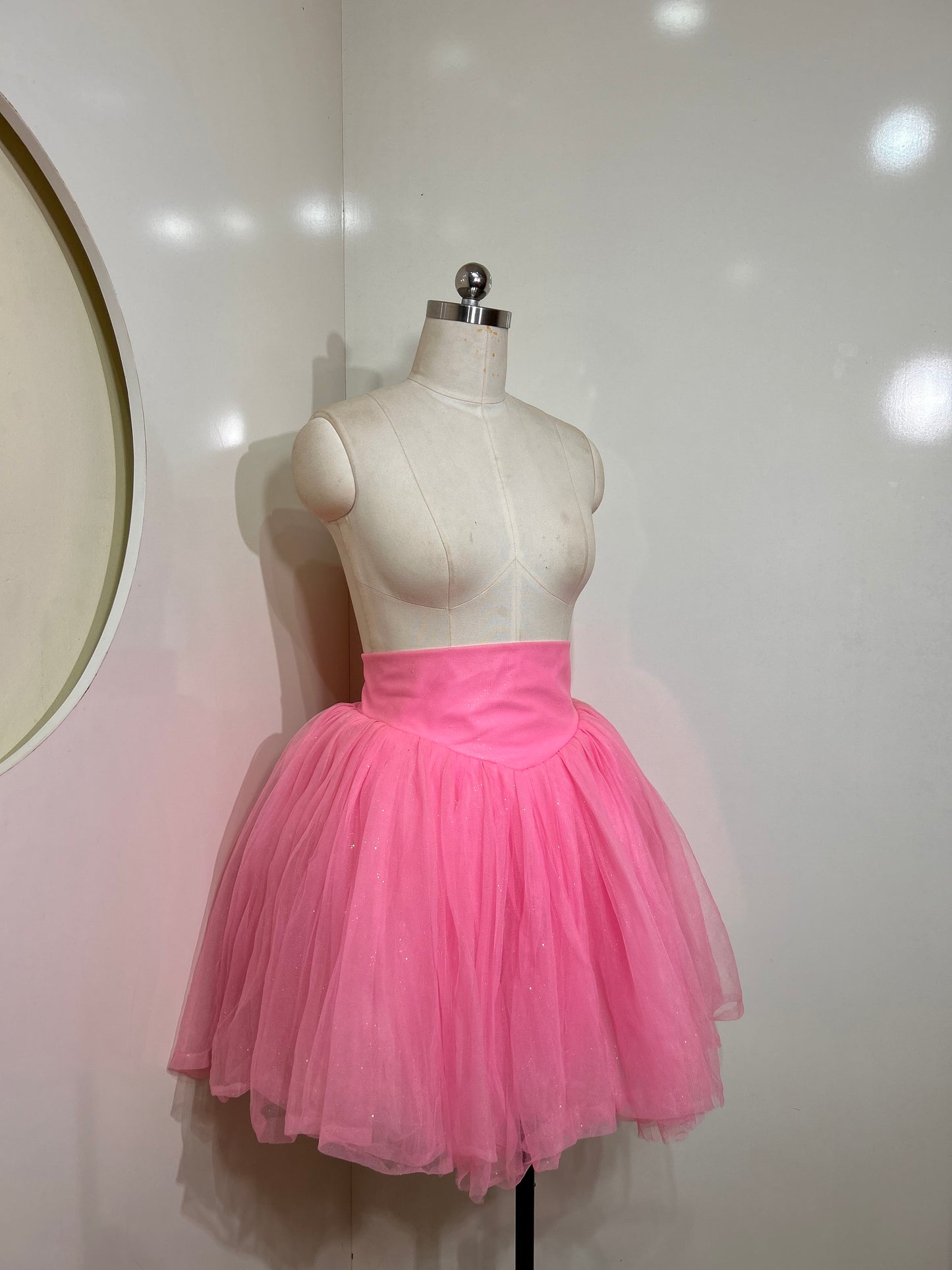 Pink Shimmer Tulle Skirt