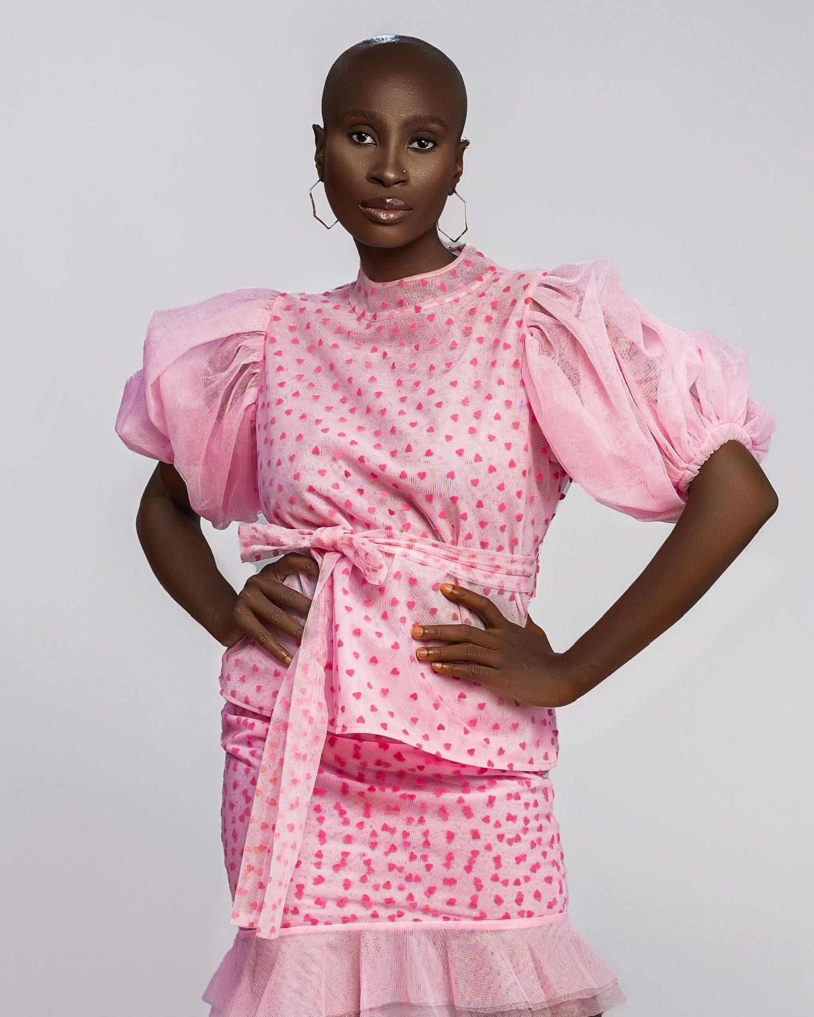 Pink Hearts Two Piece