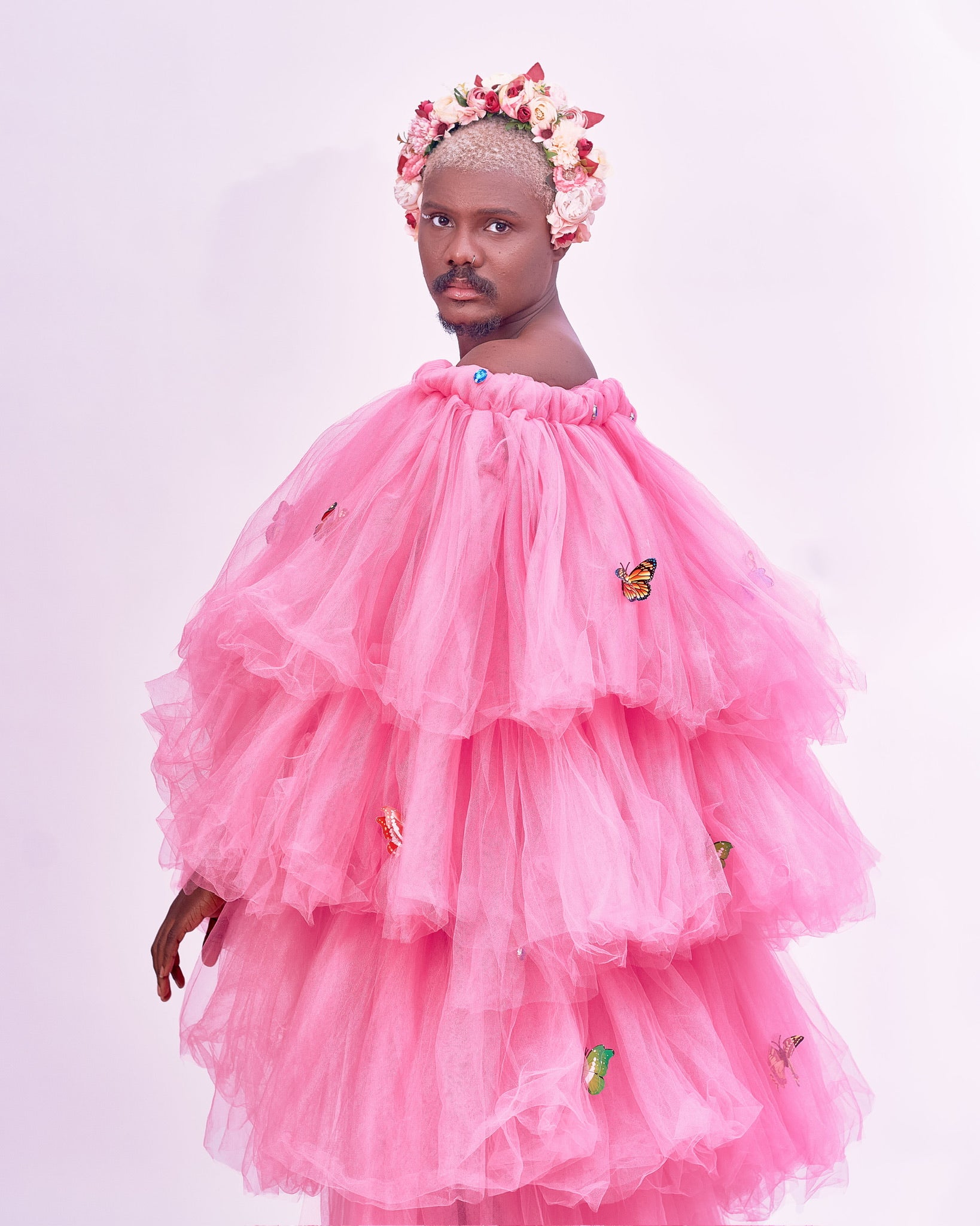 Keisha Butterfly Skirt Gown