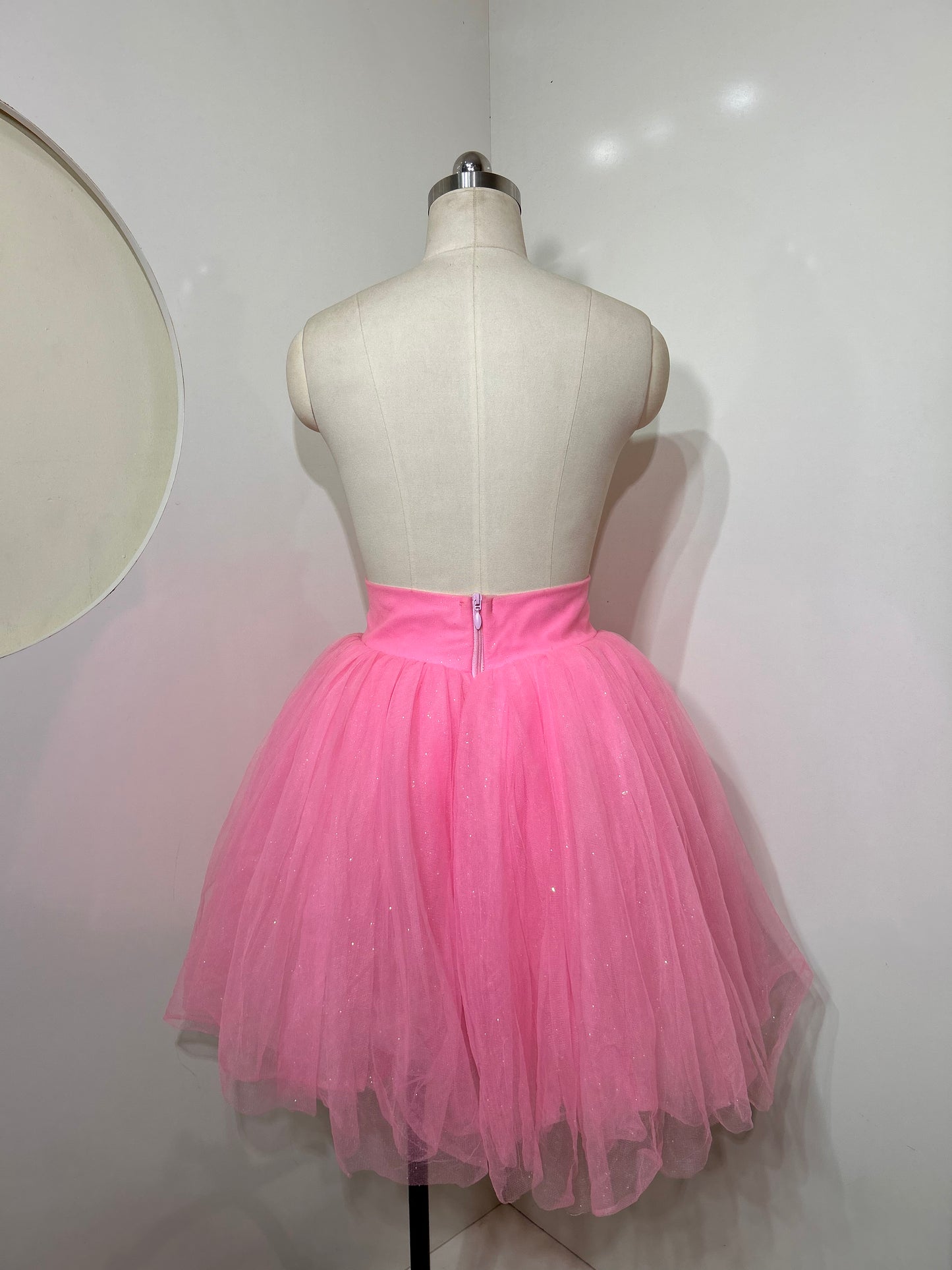 Pink Shimmer Tulle Skirt