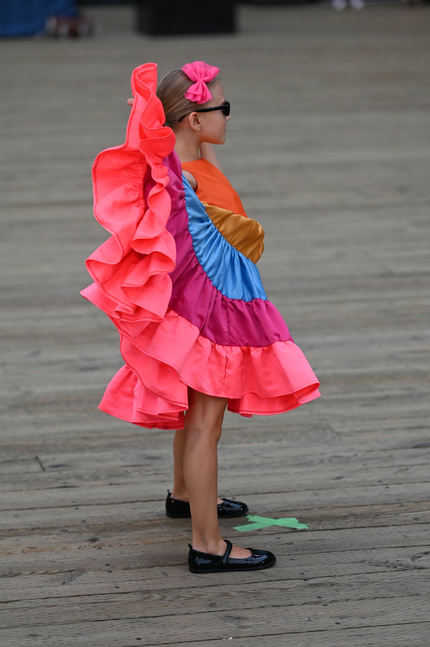 Sunset Carnival Girls Dress