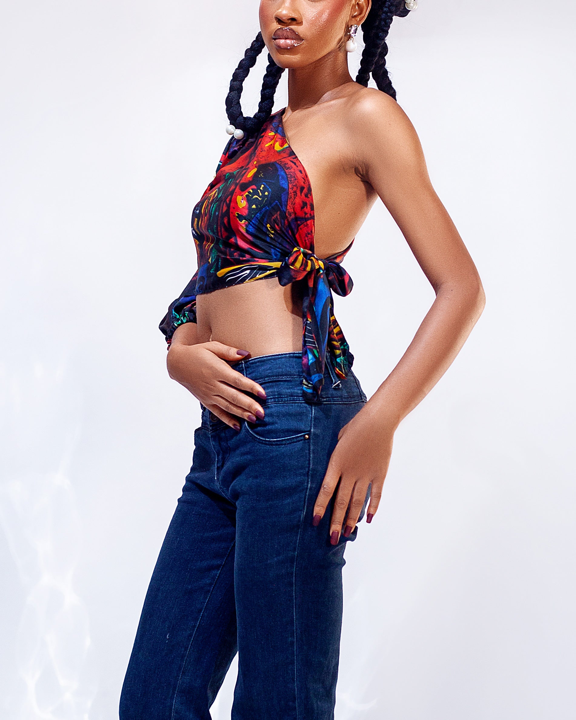 Sierra Silk Wrap Top