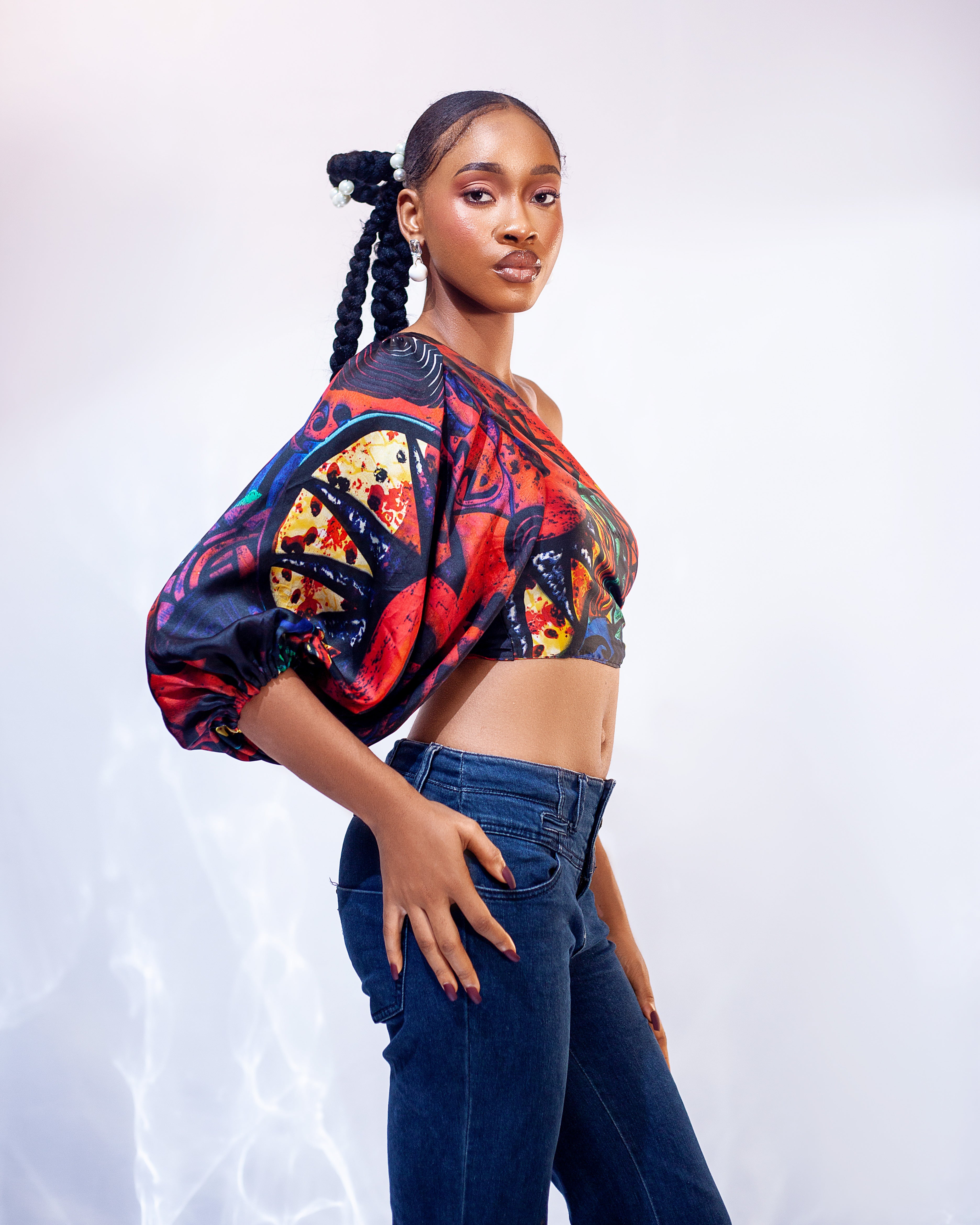 Sierra Silk Wrap Top
