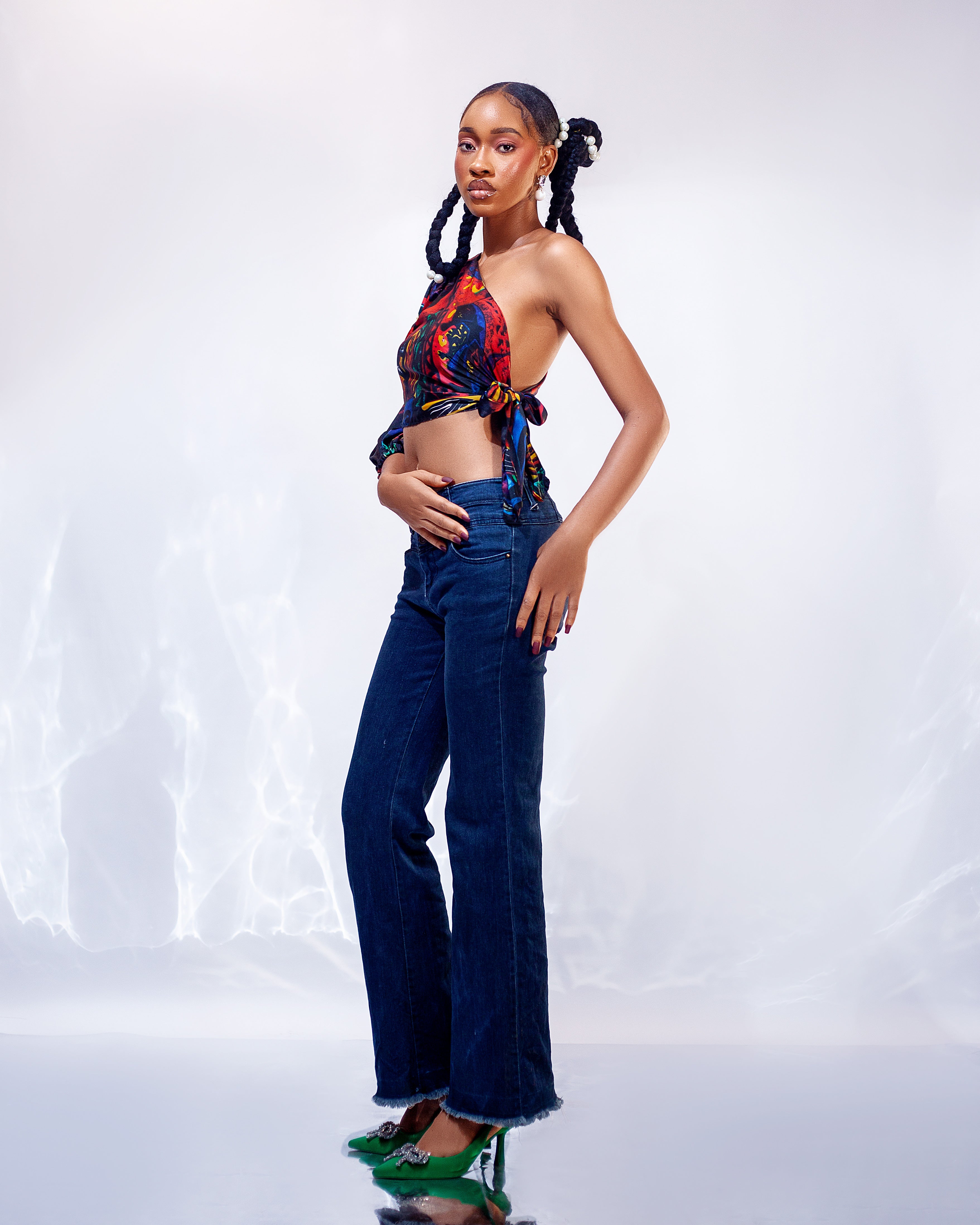 Sierra Silk Wrap Top