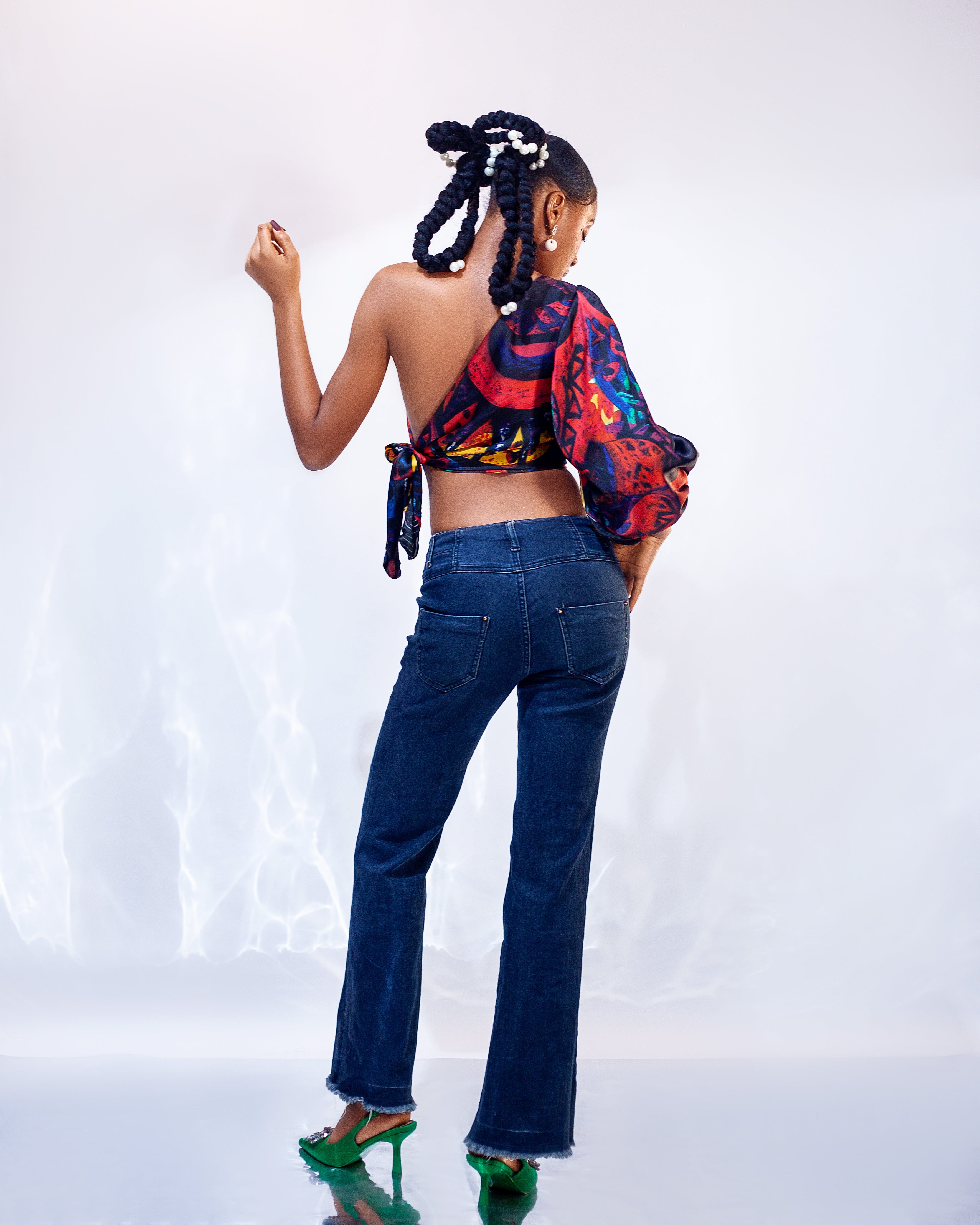 Sierra Silk Wrap Top