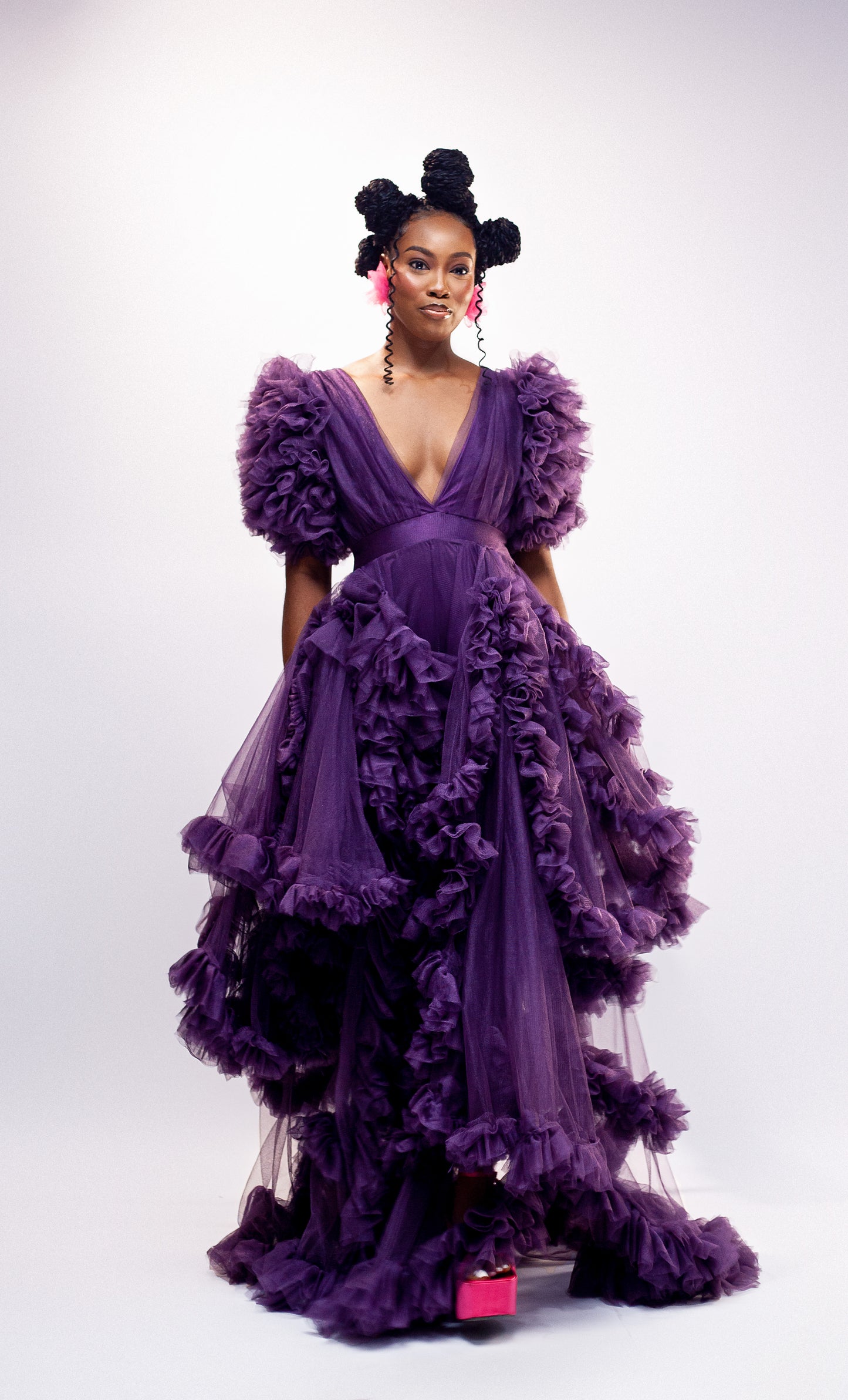 Purple Tulle Dress by Dimaz