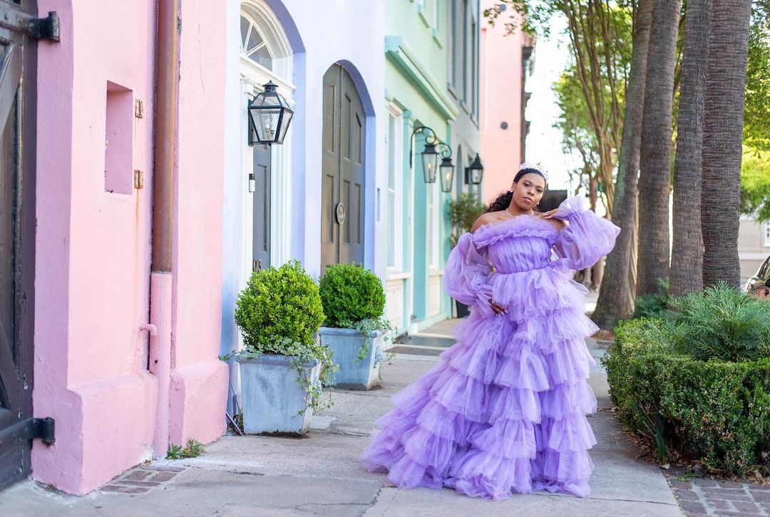 Lavender Tulle Dress by Dimaz