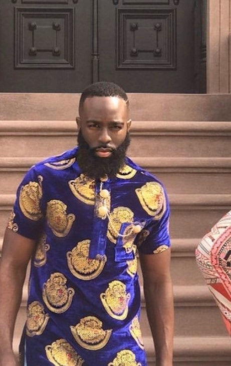 Isiagu men’s shirt with free jewelry(linking chain,necklace,bracelet) - Dimaz