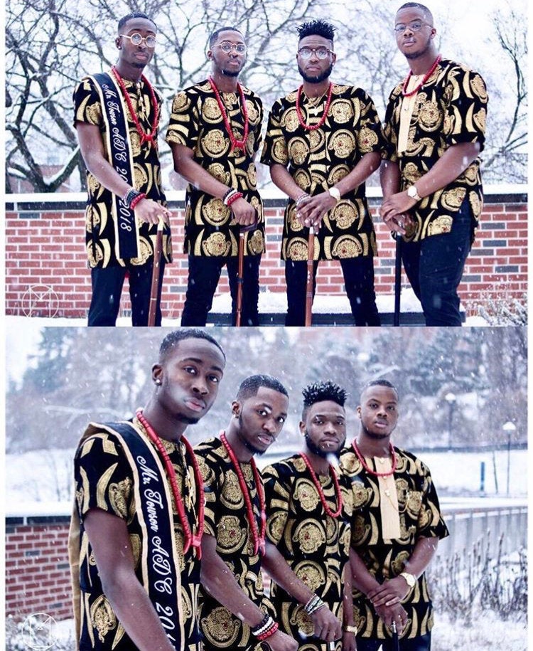 Isiagu men’s shirt with free jewelry(linking chain,necklace,bracelet) - Dimaz