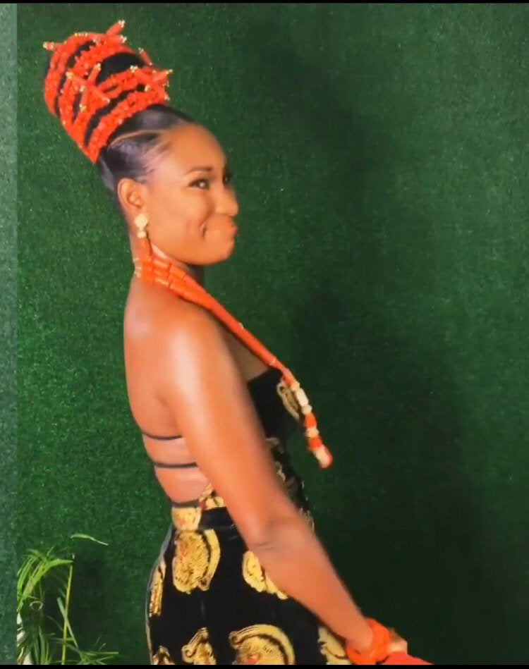 Isiagu African Igbo Bride Outfit - Dimaz