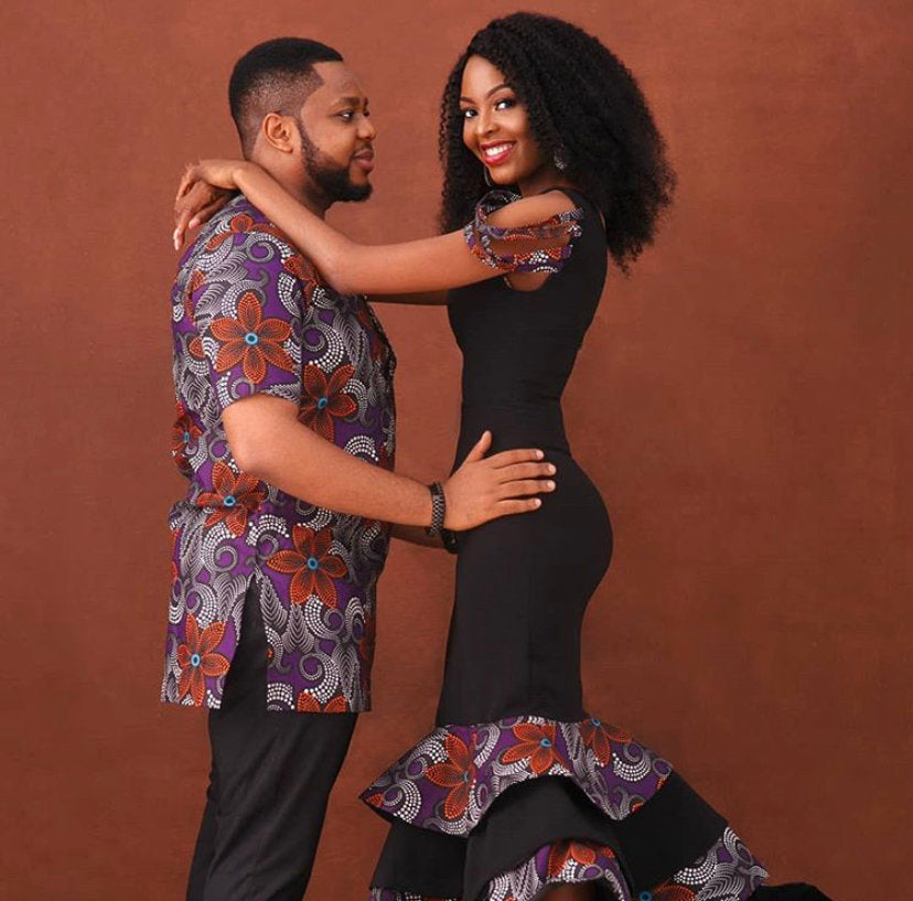 Matching outfit for African couple - Dimaz