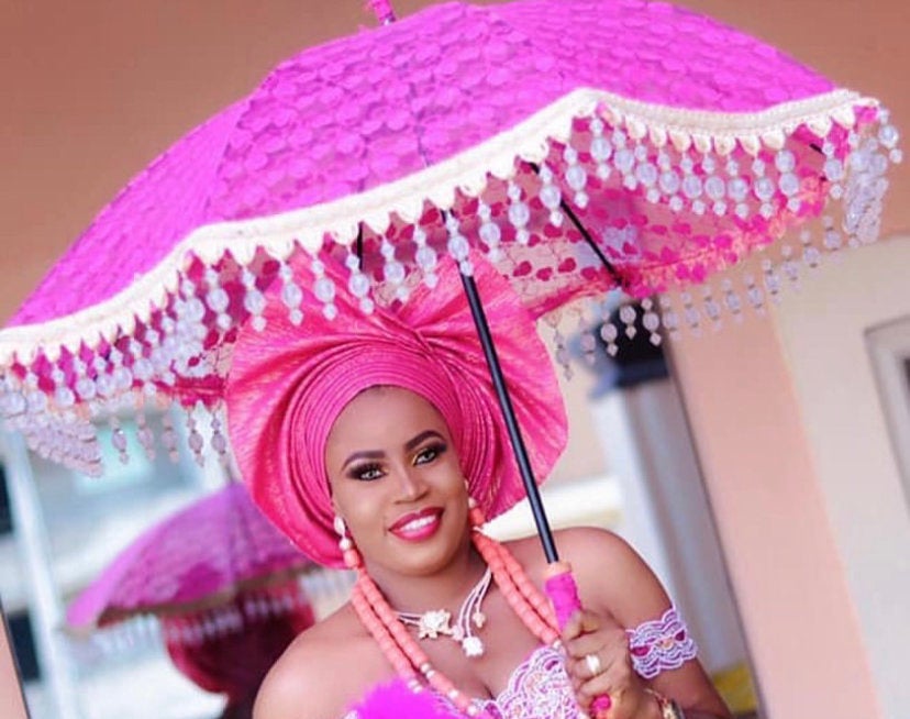 Bridal umbrella lace/fabric parasol - Dimaz