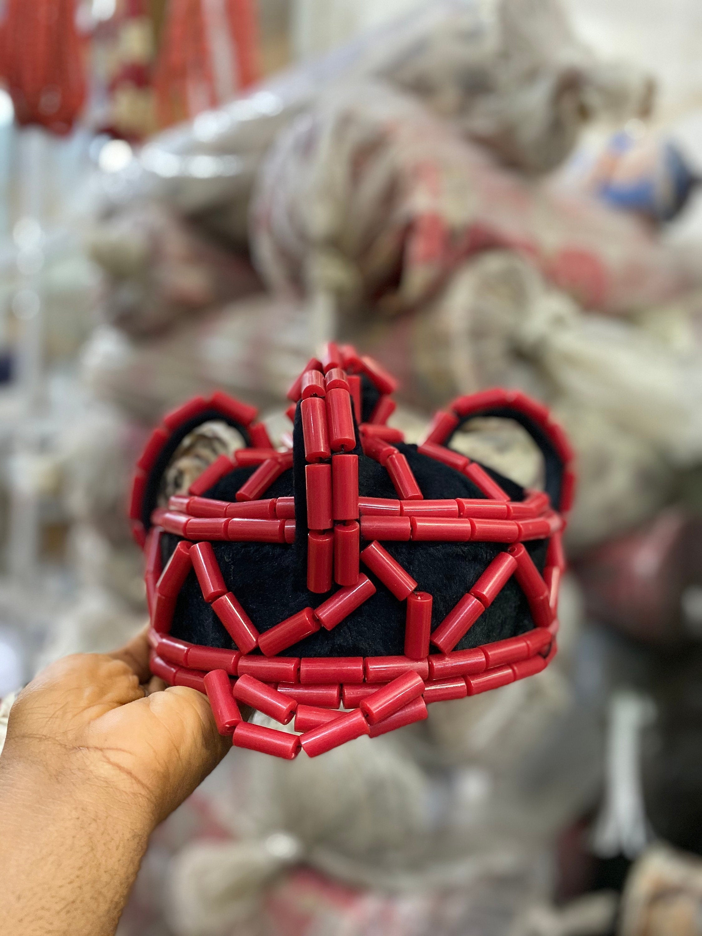 Edo/Benin bridal headpiece - Dimaz