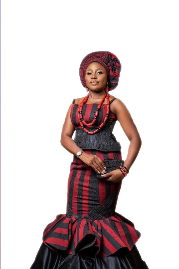 Idoma African bride wedding outfit - Dimaz