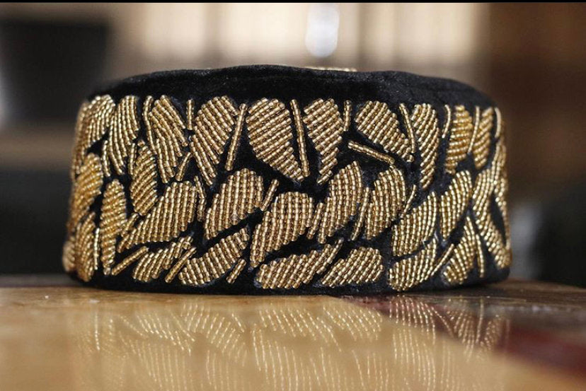 Name hat, we write your name with beads African embroidey hat/cap/headpiece - Dimaz