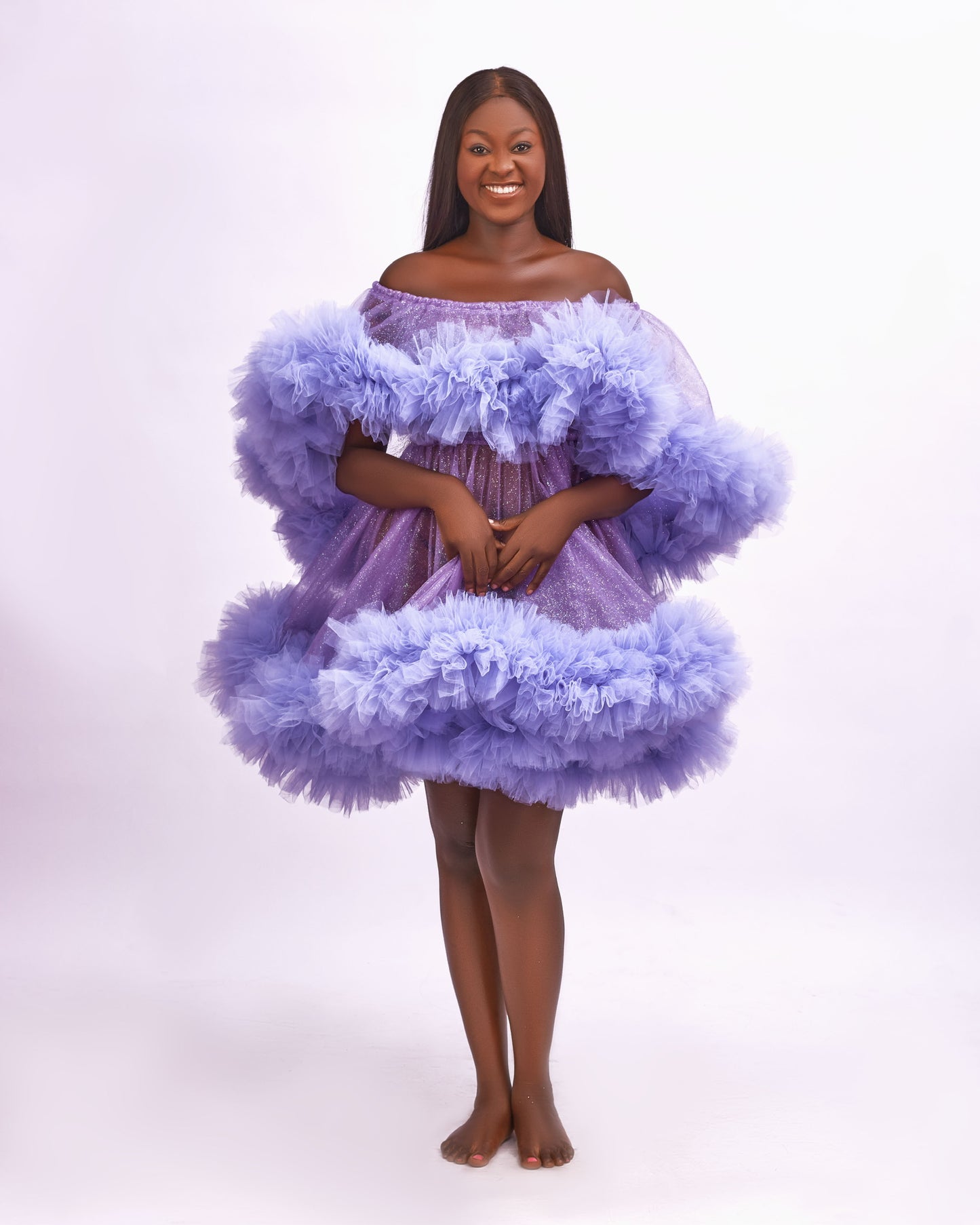 fluffy ruffle birthday dress