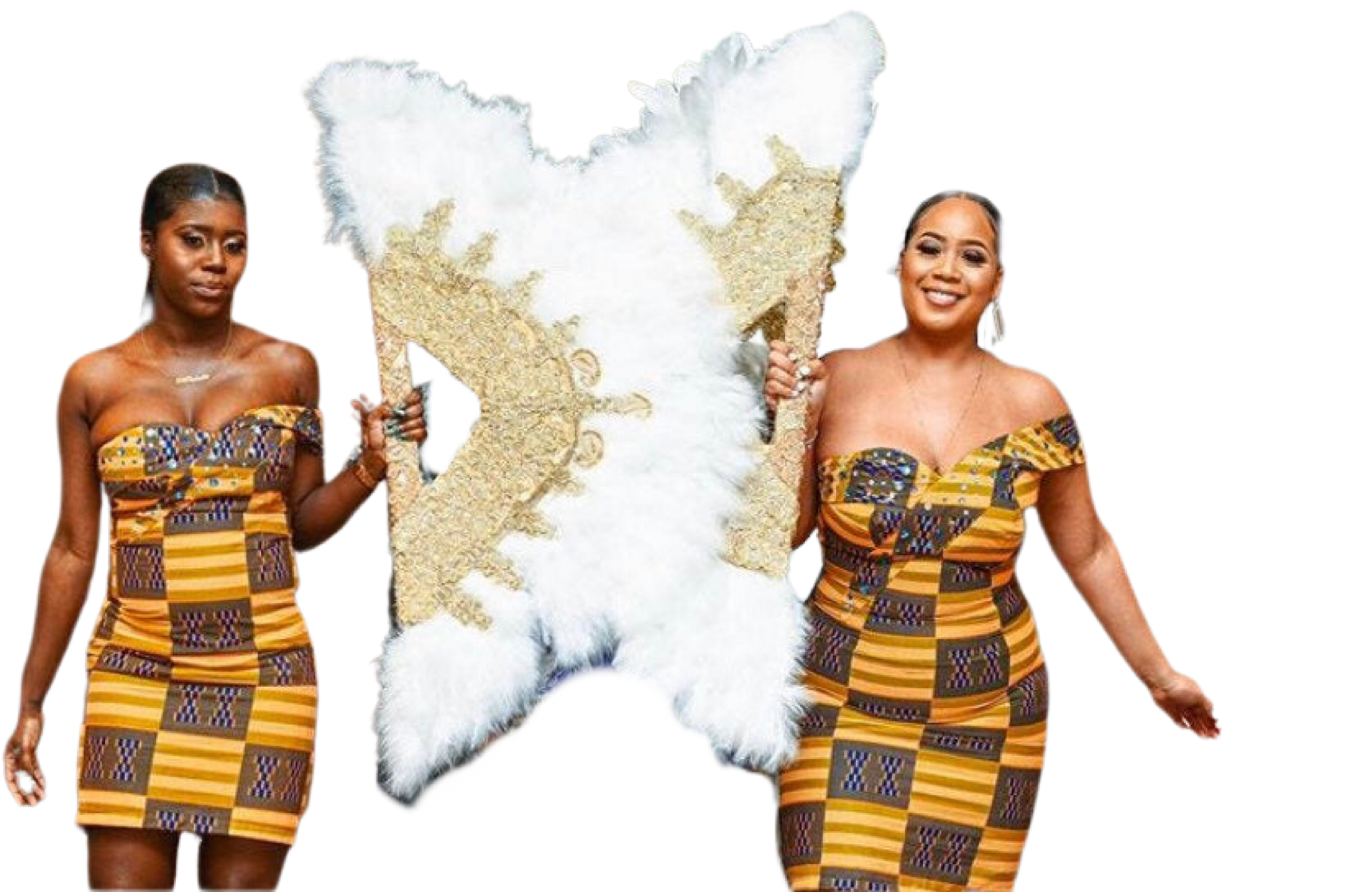 Jumbo hand fan/ feather bridal african wedding fan - Dimaz