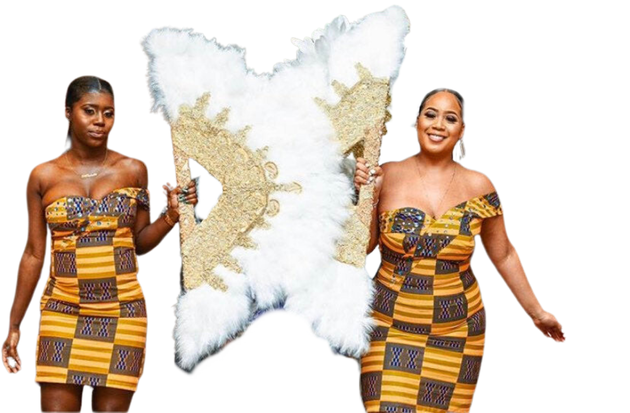Jumbo hand fan/ feather bridal african wedding fan - Dimaz