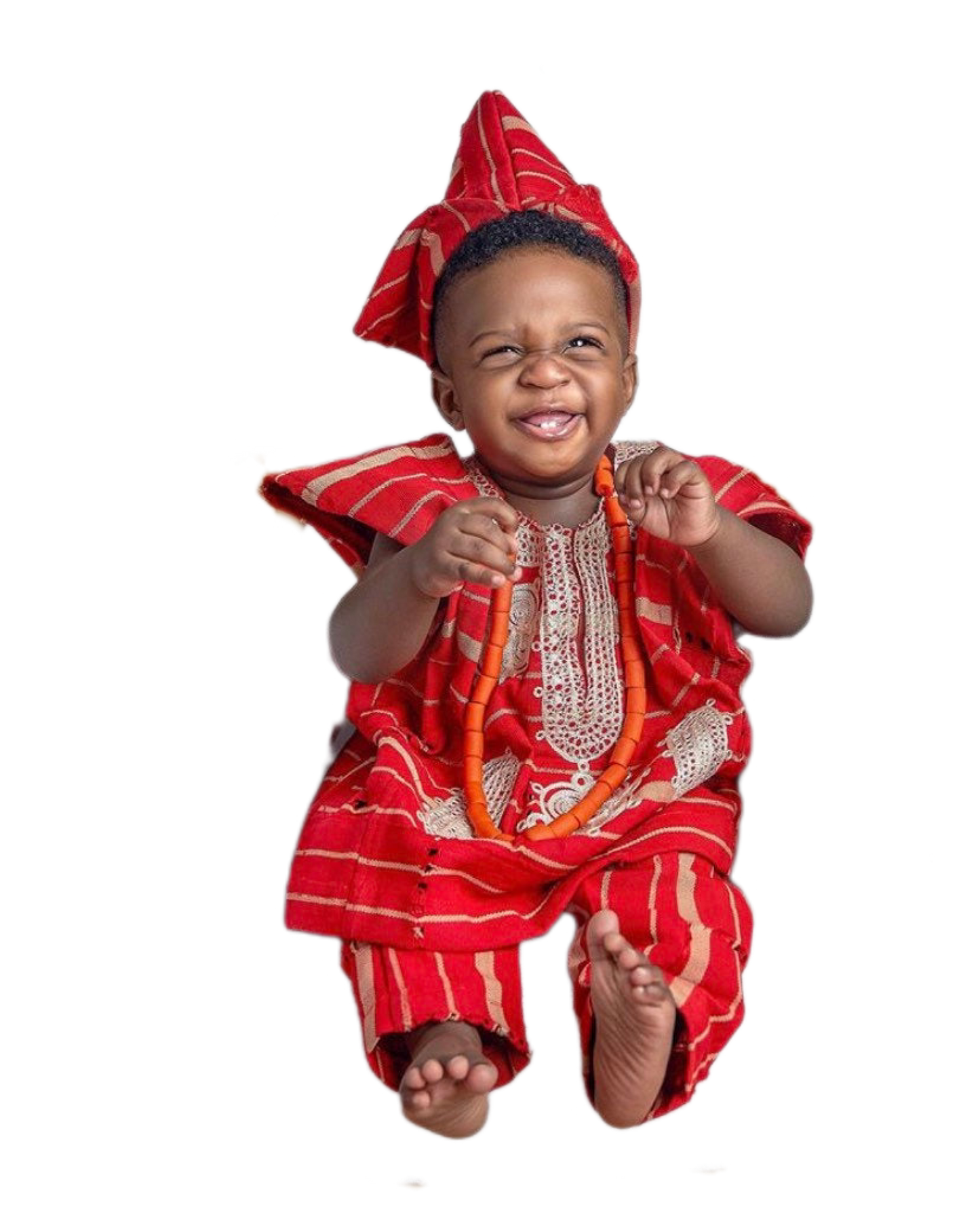 Red African boy clothing - Dimaz