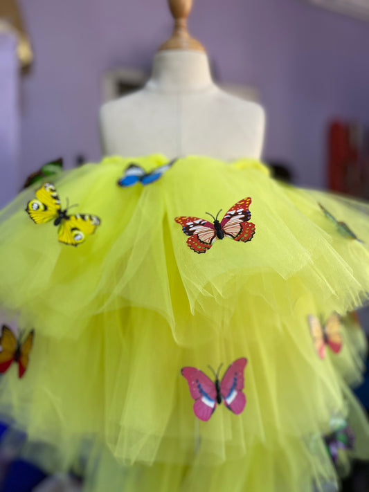 Baby girl butterfly dress